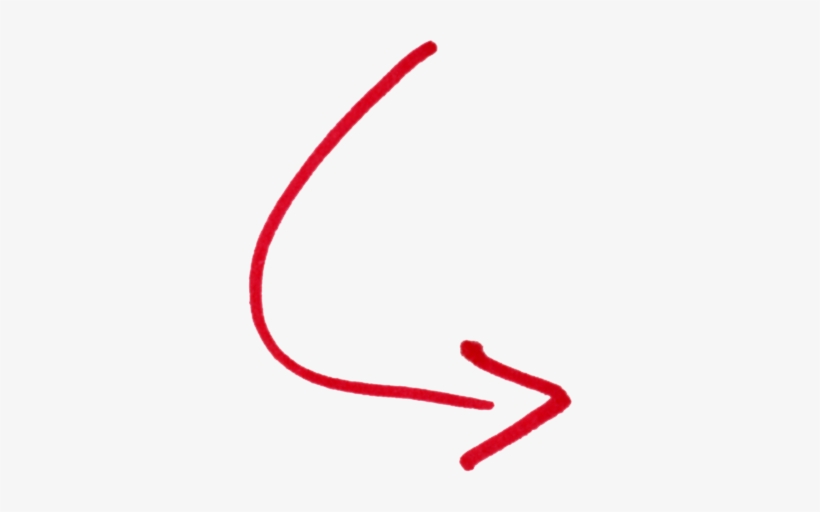 Curved Noft Traders Handdrawnredcurvedarrow - Curve Arrow Clip Art, transparent png #117254