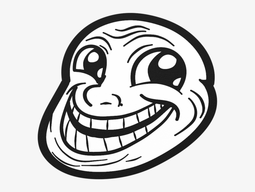 Trollface Png Transparent - Troll Face Meme Clipart (#983329) - PikPng
