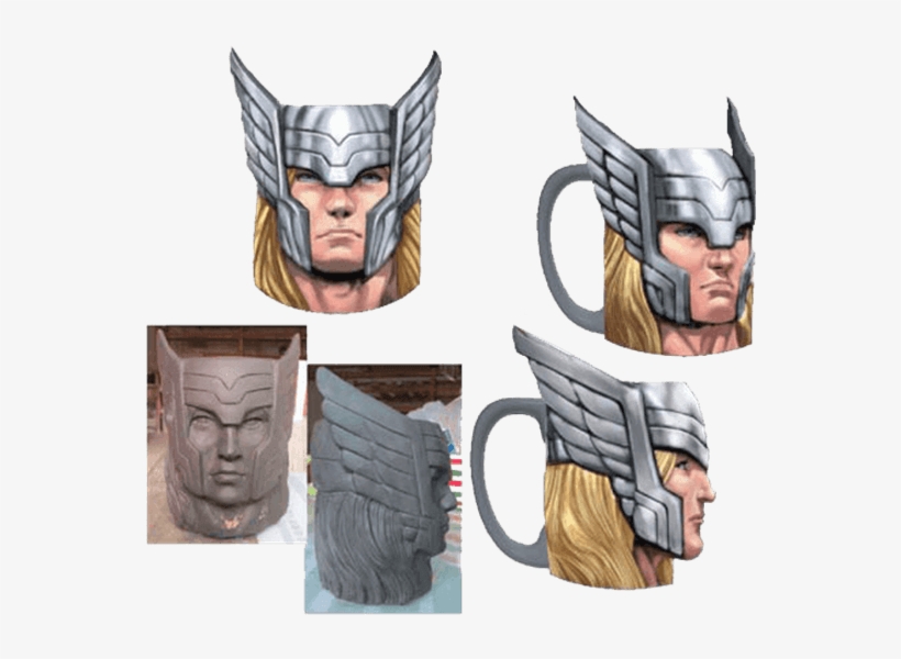 Thor Sculpted Mug - Thor, transparent png #117301
