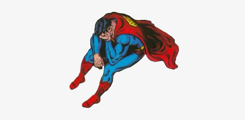 Warner Brothers Wins Court Case Against Shuster Estate - Sad Superman, transparent png #117323