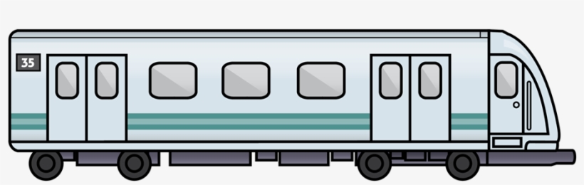 Train Drawing Side View - Subway Clip Art, transparent png #117475