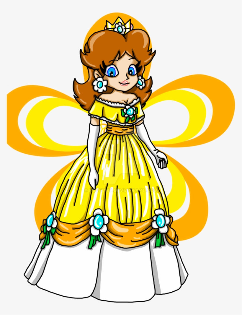 Daisys Wardrobe Flower Ball Gown By Kcjedi89 Super - Princess Daisy Ball, transparent png #117960