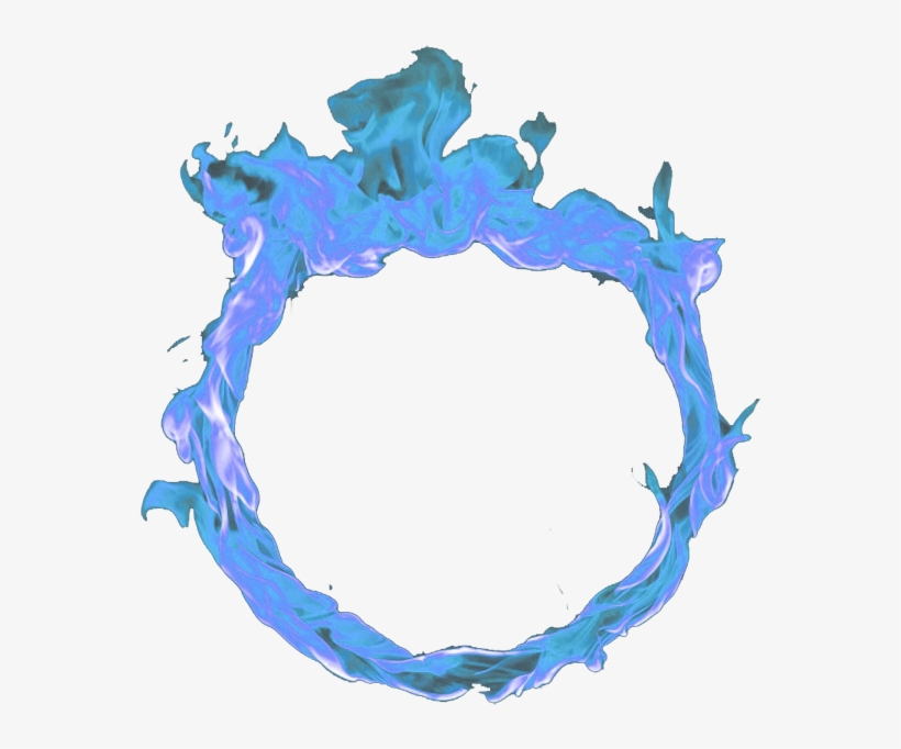 Circle Blue Fire Png - Circulo De Fuego Png, transparent png #118175