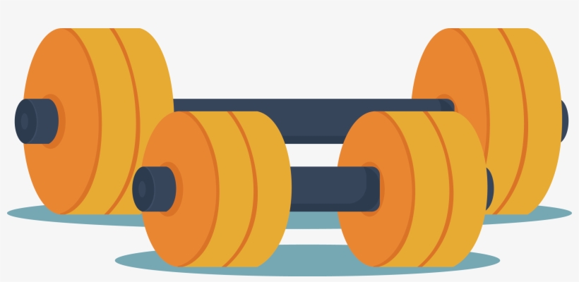 Dumbbell Euclidean Vector Clip Art - Гантели Вектор, transparent png #118440