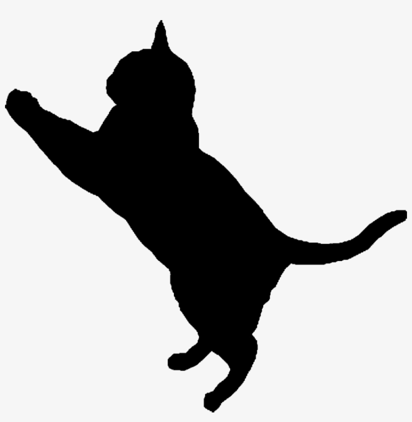Image Stock Black Cat Clipart Png - Cat Silhouette Transparent Background, transparent png #118608