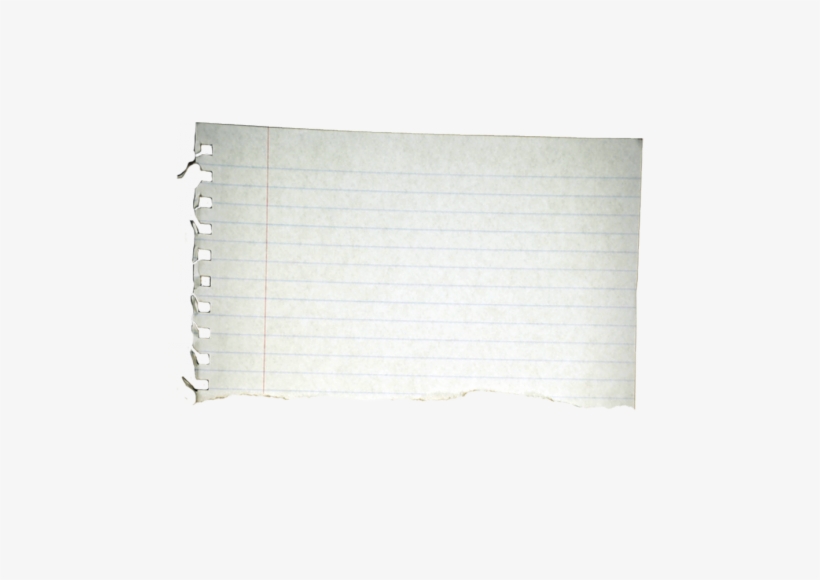 Notebook Paper Torn Png - Torn Notebook Paper, transparent png #118751