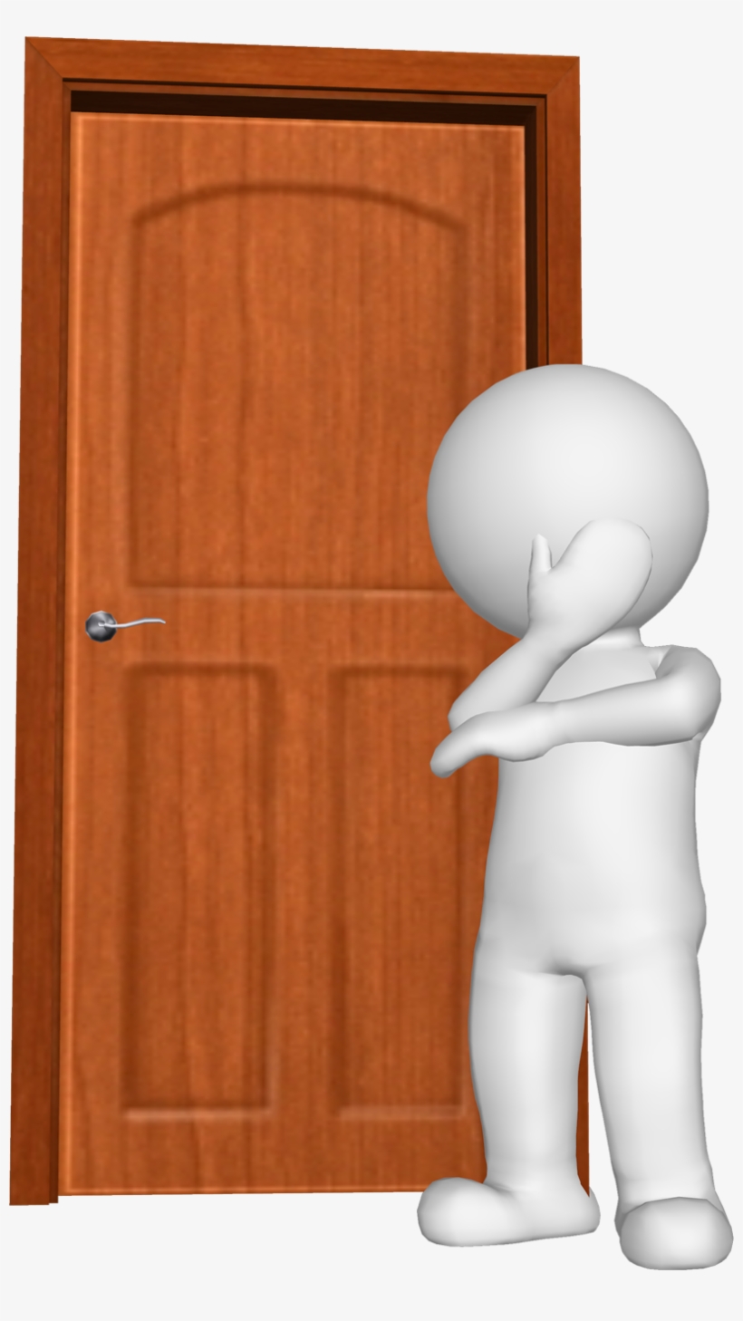 Man With Door - Door 3d Man Png, transparent png #118775