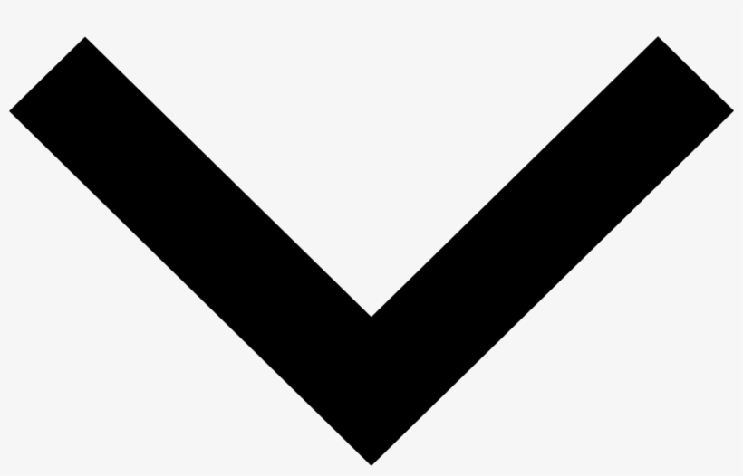 Drop Down Arrow - Svg Black And White, transparent png #119035