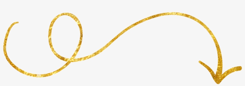 Happinessis Gold Hand Drawn Arrows And Dividers 10 - Transparent Background Gold Arrow, transparent png #119187
