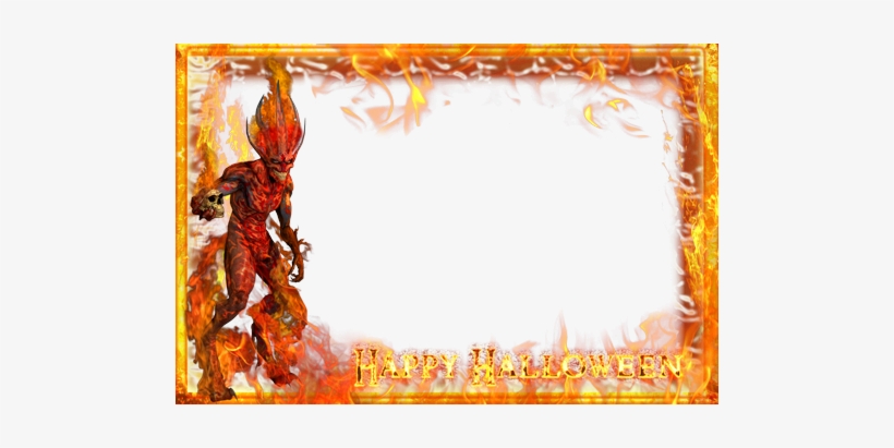 Photo Frame - Happy Halloween - Halloween Png Frames, transparent png #119350