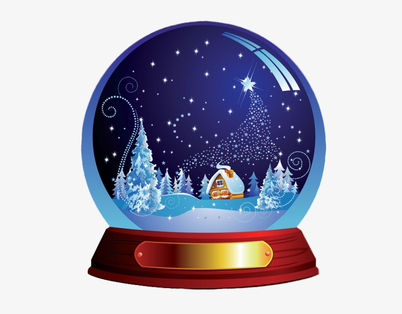 Snowglobe Clipart Winter Snow Globes Christmas Snow - Snowglobe Clip Art, transparent png #119401