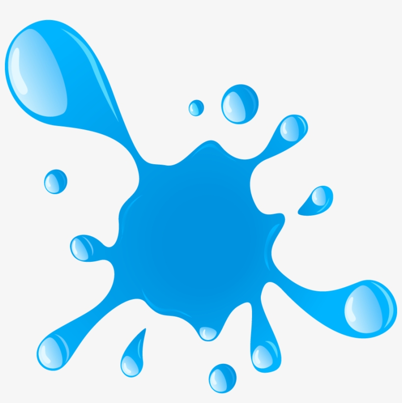 Vector Splatter Slime - Blue Slime Clipart, transparent png #119645