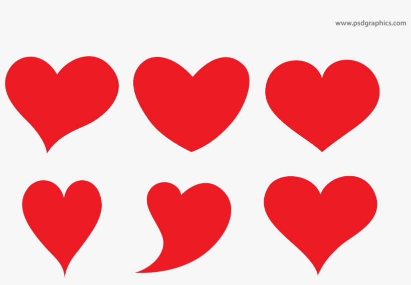 Vector Hearts Shapes - Heart Shapes, transparent png #119654