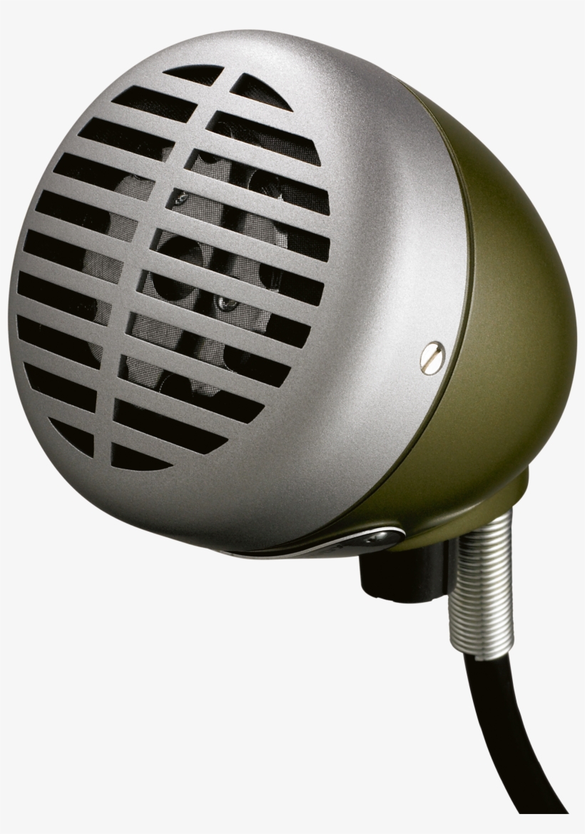 Shure 520dx - Green Bullet Microphone For Harmonica, transparent png #119744