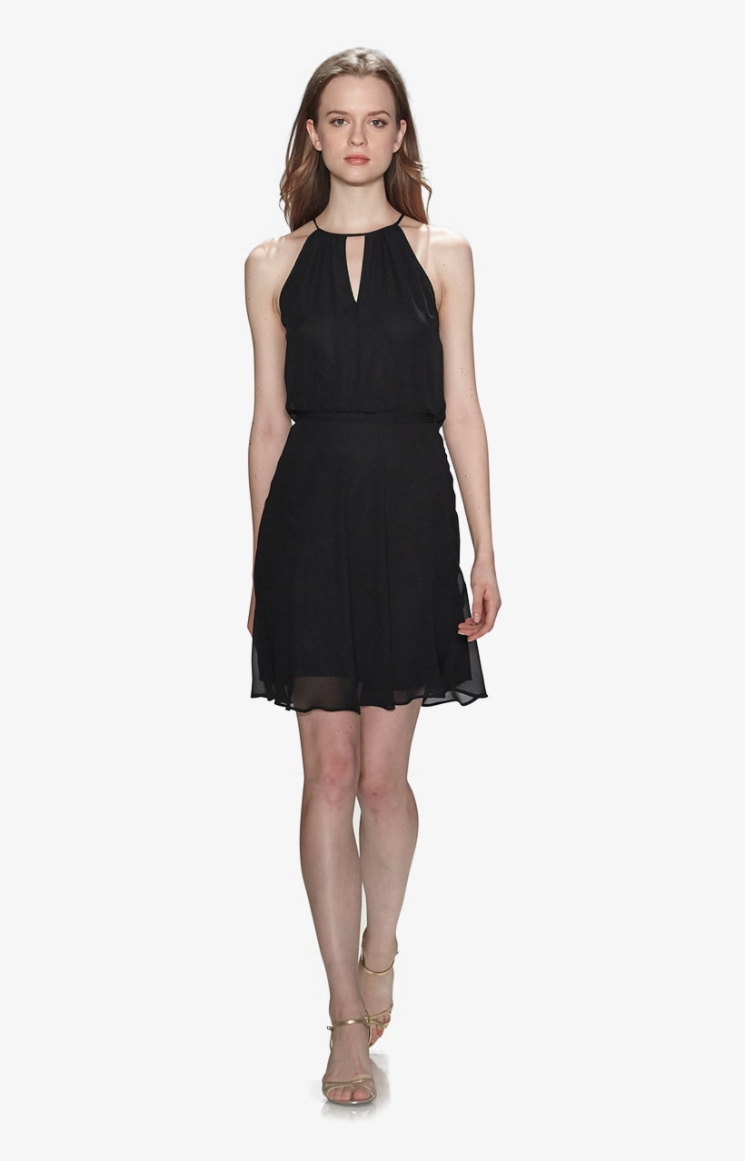 Nouvelle Amsale Bridesmaids N324 - Banana Republic Black Sleeveless Dress, transparent png #1100330