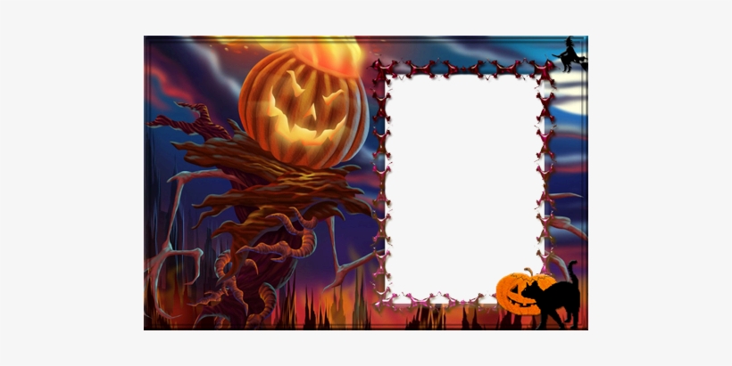 Halloween Evil Pumpkin - Pandahall Halloween Picture Glass Pendant Necklaces,, transparent png #1100699