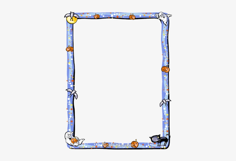 Halloween Frame Royalty Free Vector Clip Art Illustration - Clip Art, transparent png #1100783