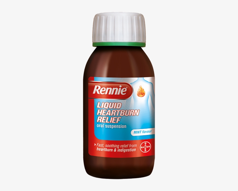 Rennie Liquid Heartburn Relief - Rennie Deflatine Chewable Tablets Sugar Free Mint 18, transparent png #1101055