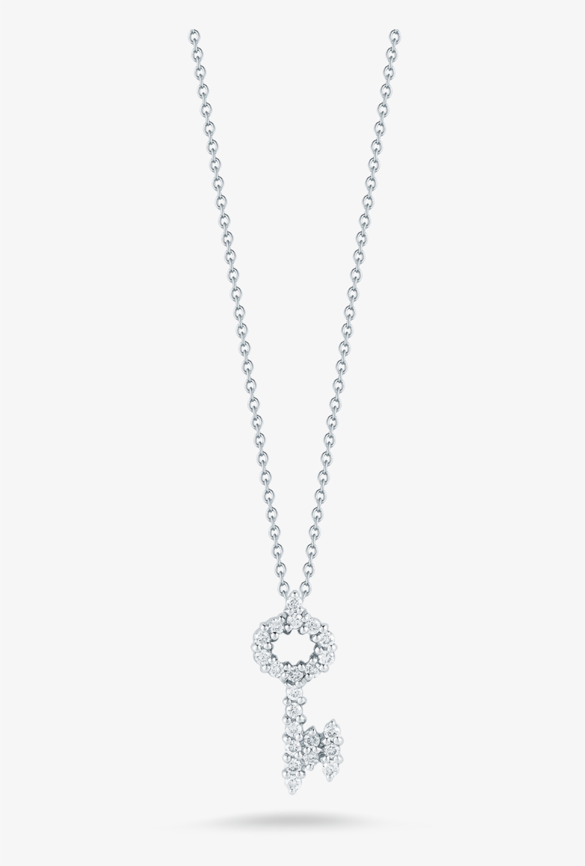 Roberto Coin Tiny Treasures 18k White Gold Key - Pendant, transparent png #1101125