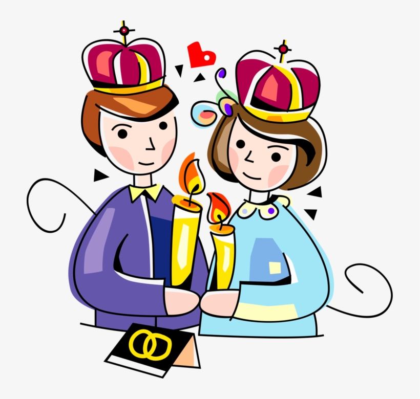 Vector Illustration Of Orthodox Christian Wedding Bride - Engagement, transparent png #1101641