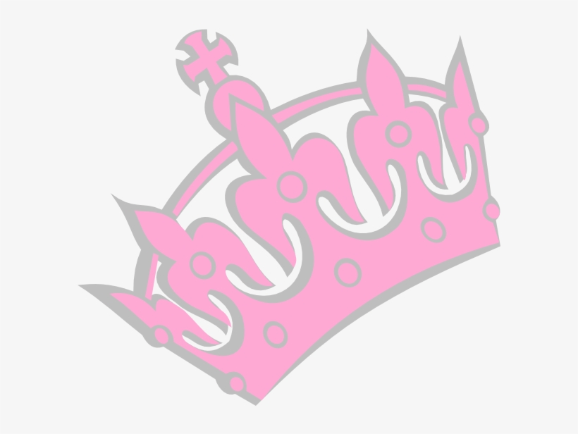 Pink Tiara Left Clip Art - Silver Tiara Clipart, transparent png #1101721