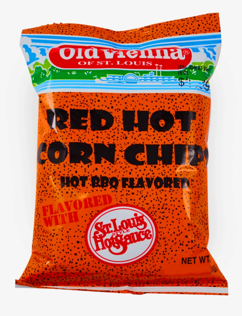 Red Hot Corn Chips - Old Vienna Red Hot Ripplet Chip 2.5 Oz, transparent png #1101973