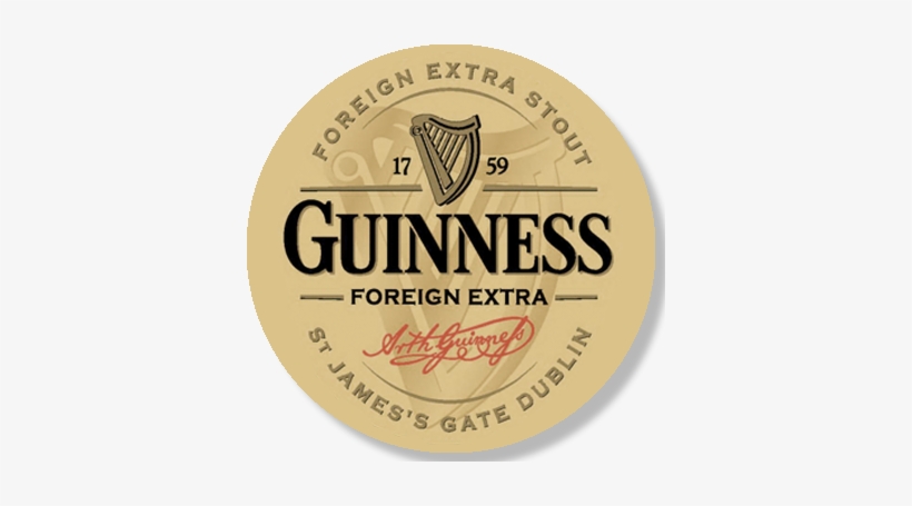 Coaster Bucket Guinness - Guinness Foreign Extra Stout Logo, transparent png #1102090