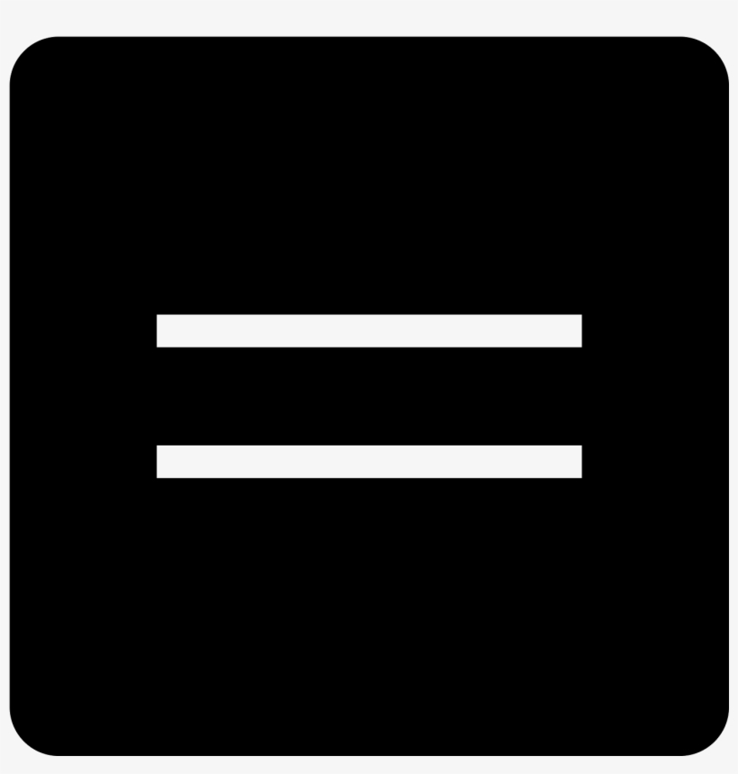 Equals Filled Icon - Equals Sign, transparent png #1102292