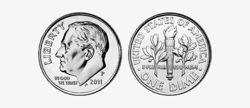 Dime Clipart Transparent - 2 Nickels 1 Dime, transparent png #1102335