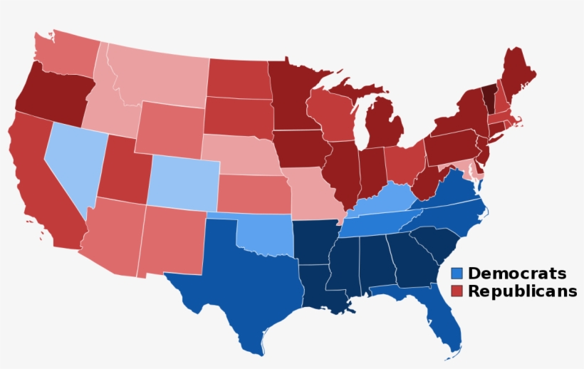 Whos Winning The Election By State, transparent png #1102424