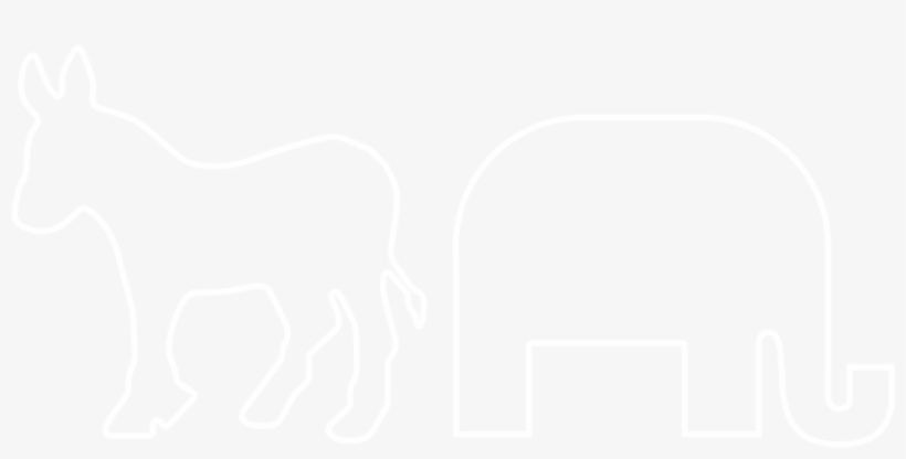 The Elephant And Donkey In The Room - Crowne Plaza White Logo, transparent png #1102654
