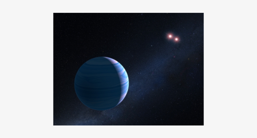 Artist's View Of Planet Orbiting Twin Stars - Artist, transparent png #1103208