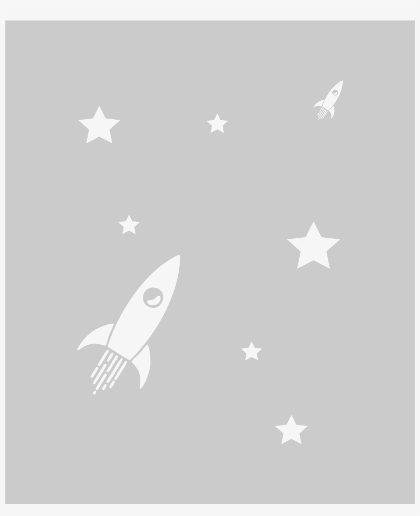 Space Rockets With Stars - Sablona Hvezdicky, transparent png #1103246