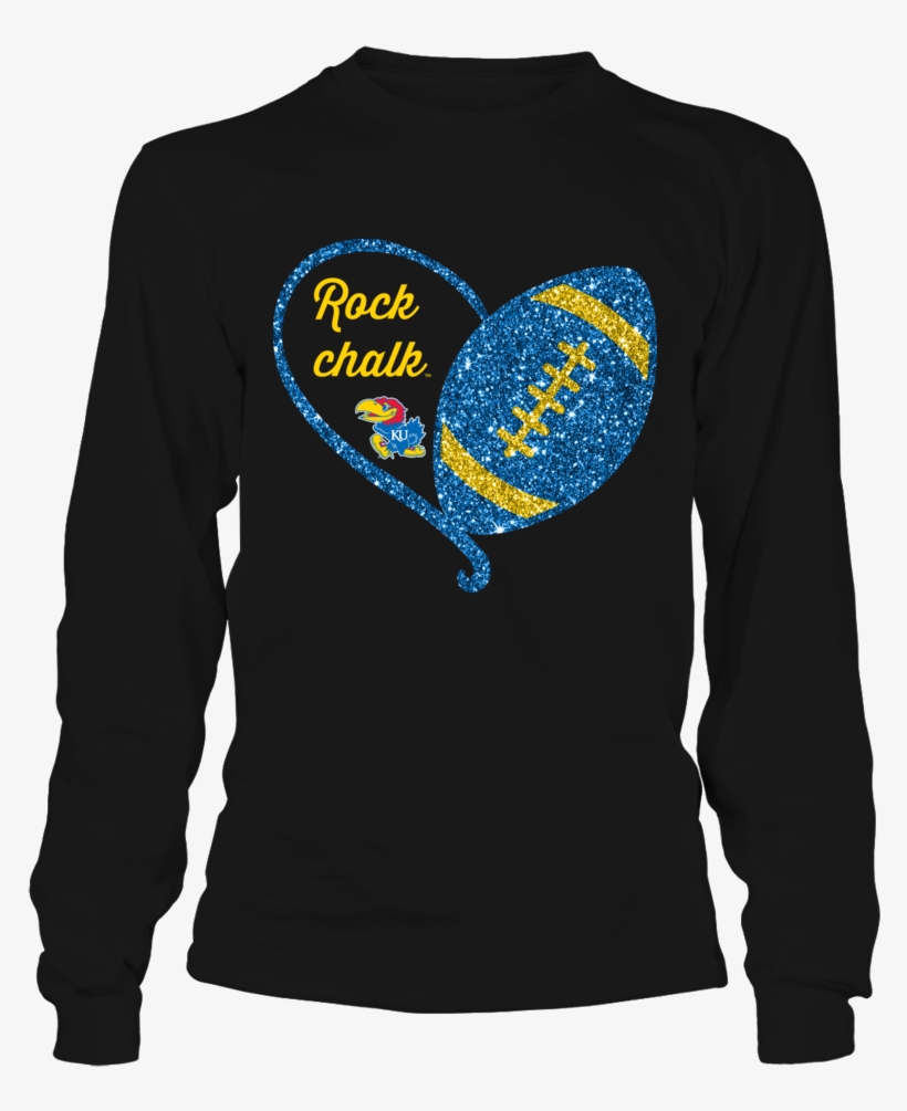Rock Chalk Half Heart Football Kansas Jayhawks Shirt - Ryan Suter #20 ...