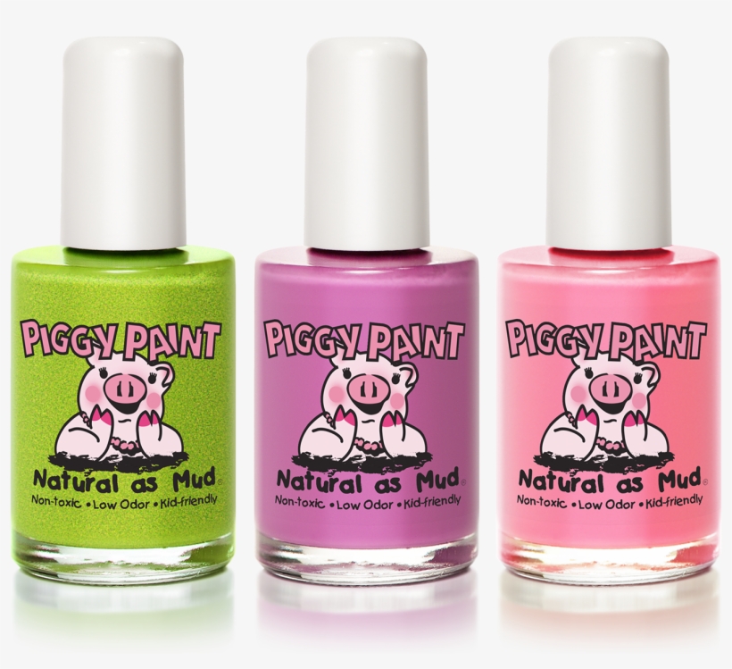 Piggy Paint Nail Polish Set - Non Toxic Nail Polish, transparent png #1103446