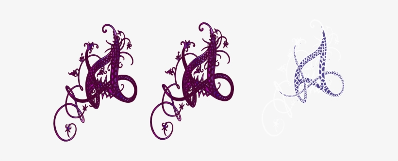 Purple Swirl Design Clip Art - Clip Art, transparent png #1103474