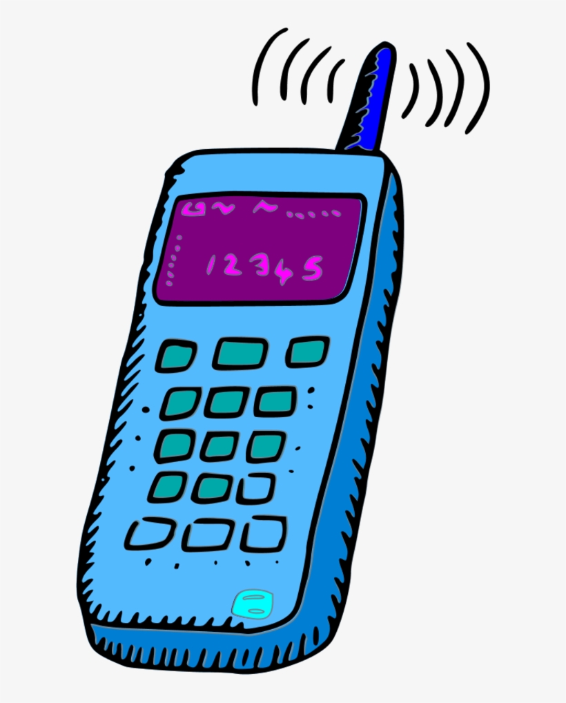 Analogue Mobile Phone - Mobile Phone Clipart Png, transparent png #1103784