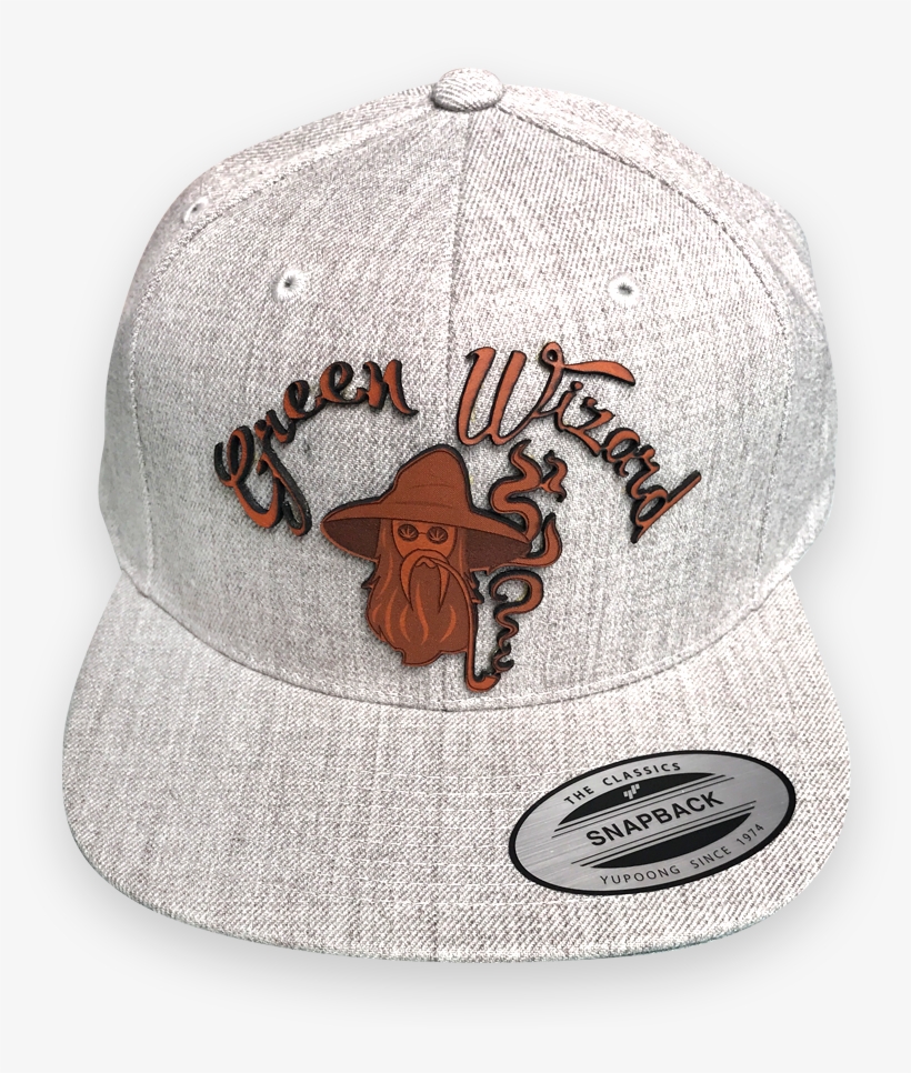 Green Wizard Leather Patch Hat - Hat, transparent png #1103939