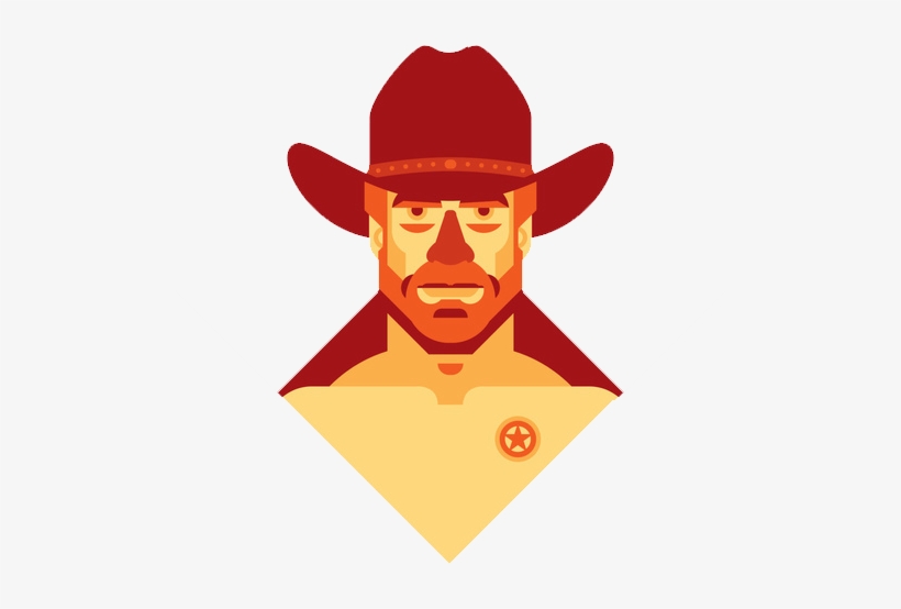 Chuck Norris Facts Have Spread Around The World, Leading - Chuck Norris Illustration, transparent png #1104421