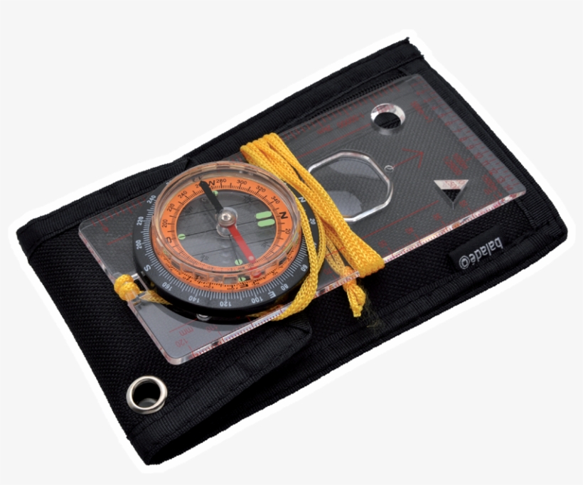 Map Compass With Pouch - Boussole D'orientation Avec Étui, transparent png #1104449