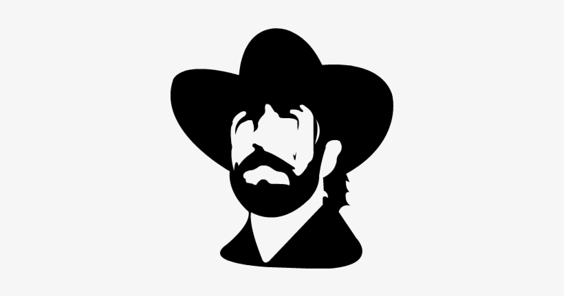 Chuck Norris - Chuck Norris Art Black And White, transparent png #1105091