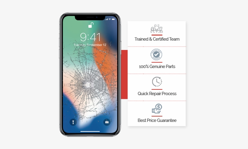 Iphone X Repairing Services - Apple Iphone X - Silver, transparent png #1105092