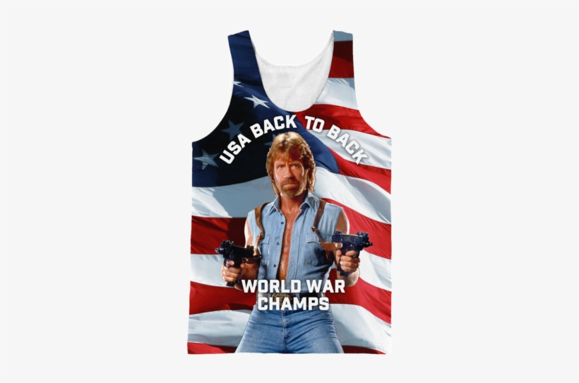 Chuck Norris - Guns Carry Him For Protection, transparent png #1105132