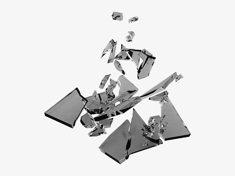 Broken Iphone Glass - Graphic Design, transparent png #1105515