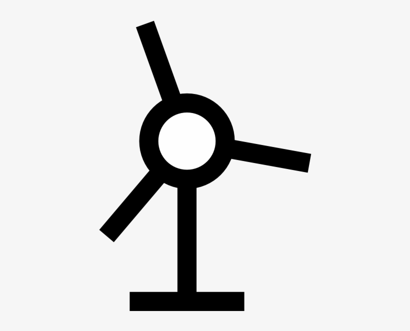 Small - Windmill Map Symbol, transparent png #1105743