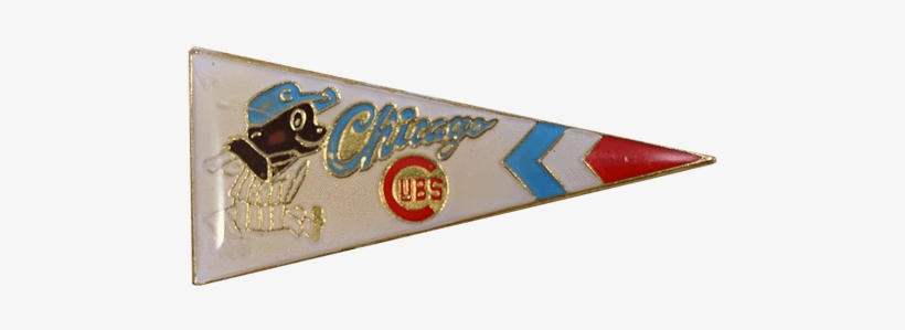 Vintage Chicago Cubs Pennant Pin, Vintage Pin, Peabe, - Wallet, transparent png #1105765