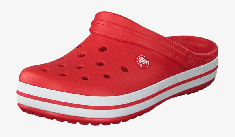 Crocs Men Crocband Flame/white Men-tkjk4 - Shoe, transparent png #1105995