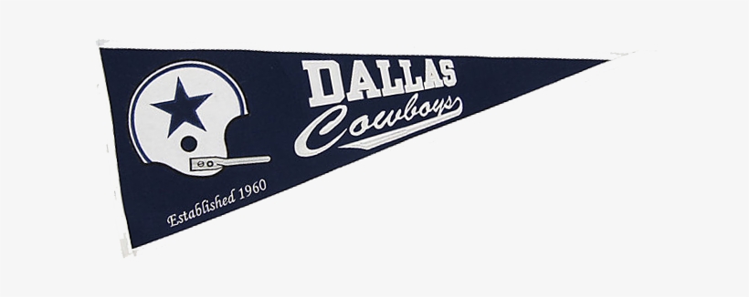 The Cowboys Move Their Training Camp Site To The Campus - Dallas Cowboys 1960 Throwback Winning Streak Pennant, transparent png #1106049