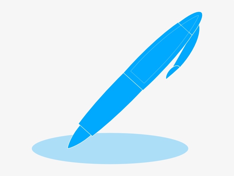 Pen Clipart Logo Png - Blue Pen Clipart, transparent png #1106983