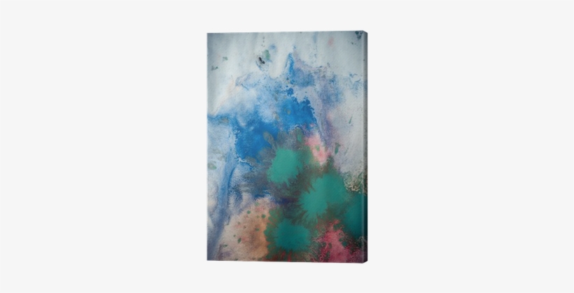 Dried Streaks Of Multicolored Paint With Cracks Canvas - Paint, transparent png #1107008